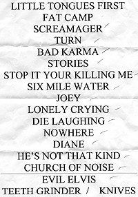 Therapy? Setlist